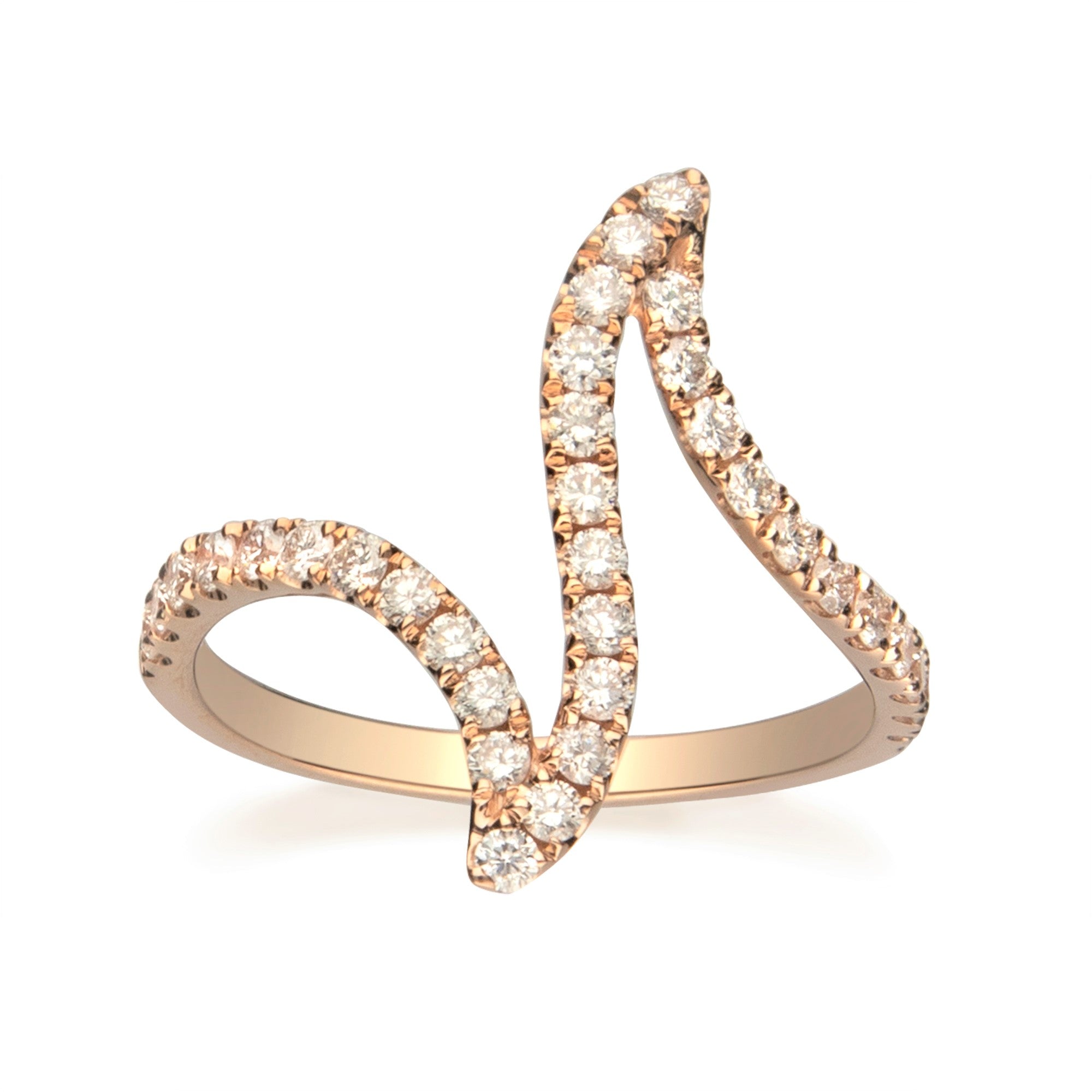 Buy Christina Rose Gold Diamond Ring 18 KT rose gold (5.594 gm