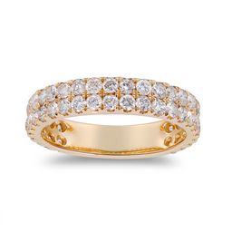 Nora 14K Yellow Gold Round-Cut White Diamond Ring