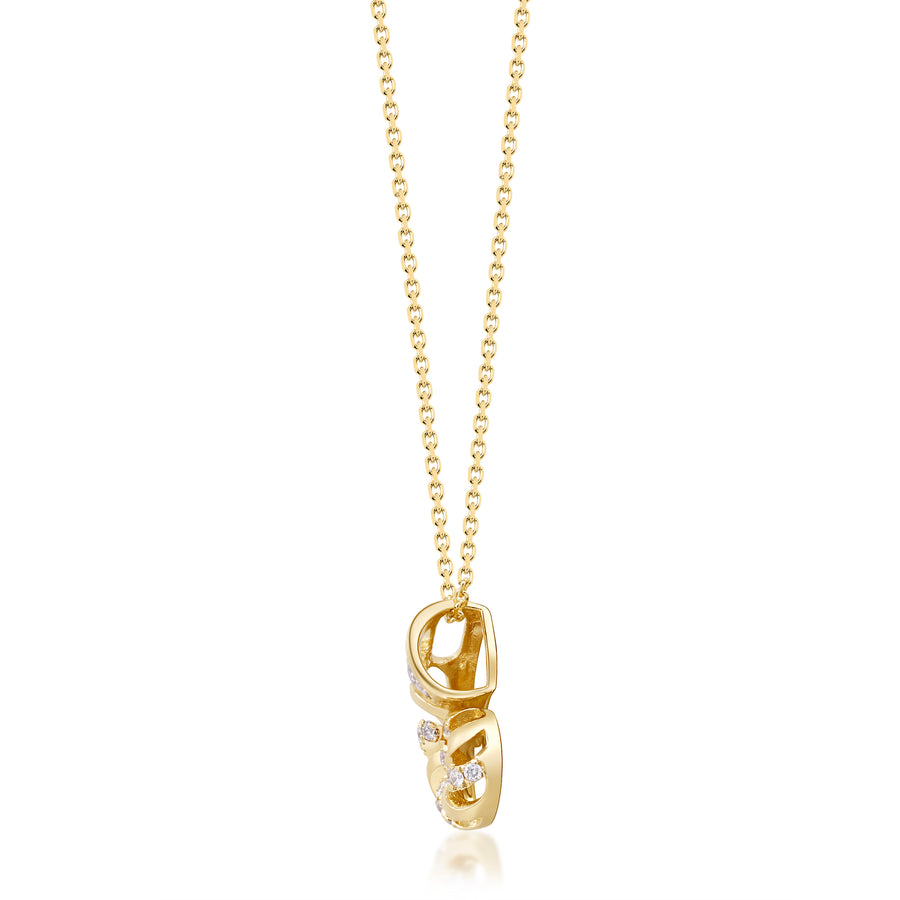 Gin and Grace in collaboration with Smithsonian Museum Collection presents a serene seashell pendant in 14K Yellow gold and Diamond for exclusive everyday look