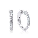 Jazmine 14K White Gold Round-Cut White Diamond Earring