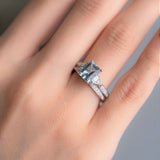 Gwen 14K White Gold Emerald-Cut Brazilian Aquamarine Ring