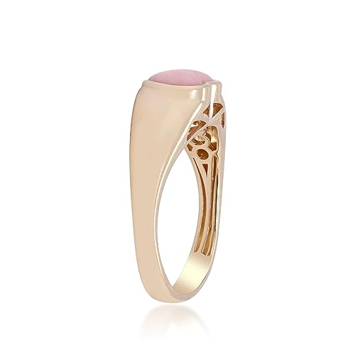 Anastacia 14K Yellow Gold Heart-Cut Pink Opal Ring