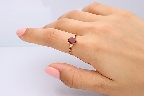 Abby 14K Yellow Gold Oval -Cut Fire Opal Ring