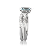 Gwen 14K White Gold Emerald-Cut Brazilian Aquamarine Ring