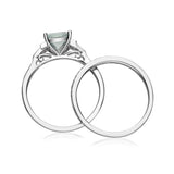 Gwen 14K White Gold Emerald-Cut Brazilian Aquamarine Ring