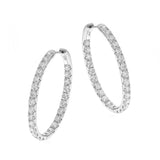 Priti 14K Yellow Gold Round-Cut White Diamond Earrings