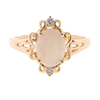 Skyla 14K Yellow Gold Oval-Cut Australian Opal Ring