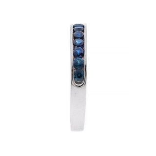 Faith 10K White Gold Oval-Cut Ceylon Blue Sapphire Ring