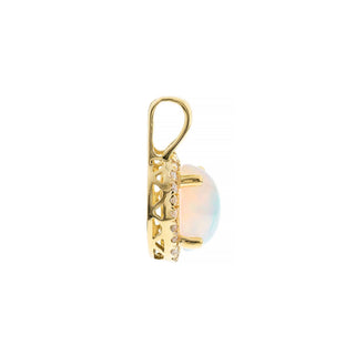 Collins 14K Yellow Gold Oval-Cut Ethiopian Opal Pendant
