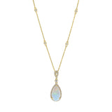 Lilith 14K Yellow Gold Pear-Cut Opal Pendant