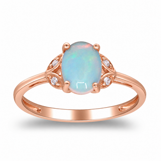 Parker 10K Rose Gold Oval-Cut Opal Ring