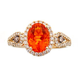 Ana 14K Yellow Gold Oval-Cut Mexican Fire Opal Ring