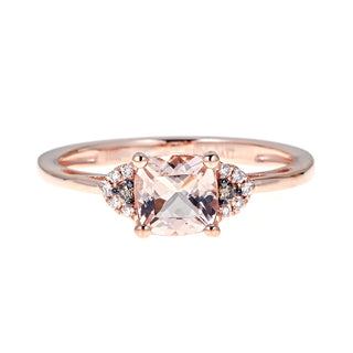 Joelle 10K Rose Gold Oval-Cut Madagascar Morganite Ring