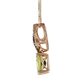 Robin 10K Yellow Gold Cushion-Cut Manchurian Peridot Pendant