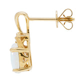 Arlet 14K Yellow Gold Oval-Cut Natural African Opal Earrings