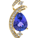 Margaret 14K Yellow Gold Pear-Cut Tanzanite Pendant