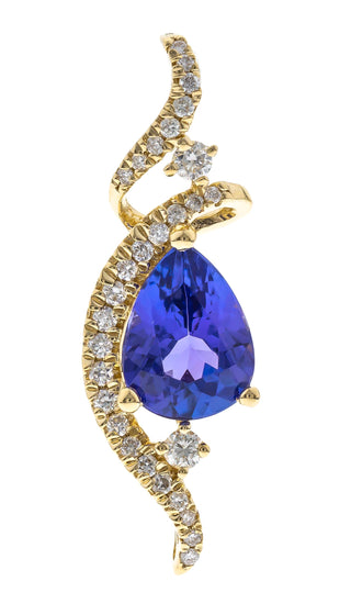 Margaret 14K Yellow Gold Pear-Cut Tanzanite Pendant