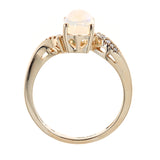Austyn 10K Yellow Gold Oval-Cut Natural African Opal Ring