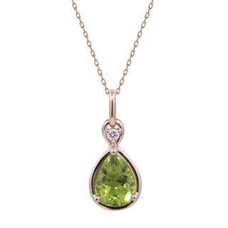 Valerie 14K Yellow Gold Pear-Cut Peridot Pendant