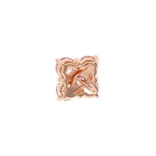 Melody 14K Rose Gold Round-Cut Madagascar Morganite Earring