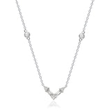 Holland 14K White Gold Baguette-Cut White Diamond Necklace
