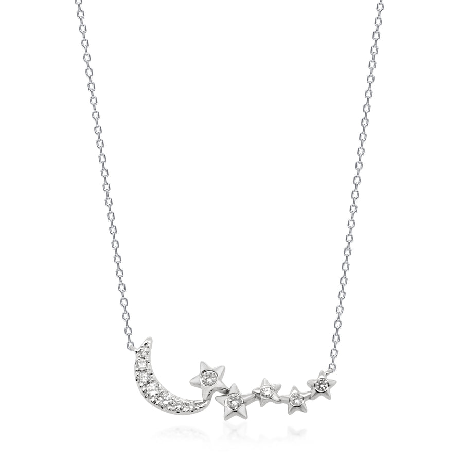 Amara 14K White Gold Round-Cut White Diamond Necklace