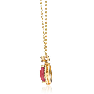 Aulani 10K Yellow Gold Marquise-cut Mozambique Ruby Pendant