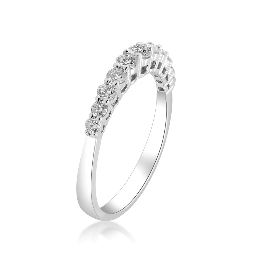 Romina 14K White Gold Round-Cut White Diamond Ring