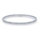 Ashley 10K White Gold Round-Cut White Diamond Bracelet
