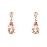 Karen 14K Rose Gold Pear-Cut Madagascar Morganite Earring