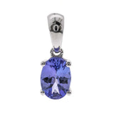 Margot 14K White Gold Oval-Cut Tanzanian TanzanitePendant