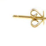 Emersyn 14K Yellow Gold Round-Cut Emerald Earrings