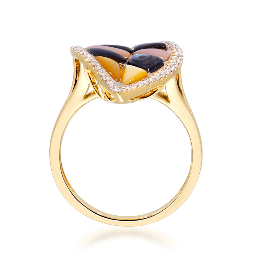 Aubrey 14K Yellow Gold Fancy-Shape Mother of Pearl Ring