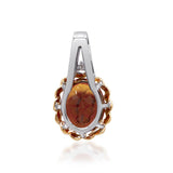 Valentina 10K Yellow Gold and Silver Oval-Cut Brazilian Citrine Pendant