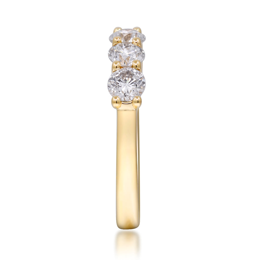 Josephine 14K Yellow Gold Round-Cut White Diamond Ring