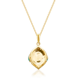 Haisley 10K Yellow Gold Oval-Cat Opal Pendant