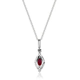 Penelope 14K White Gold Oval-Cut Mozambique Ruby Pendants