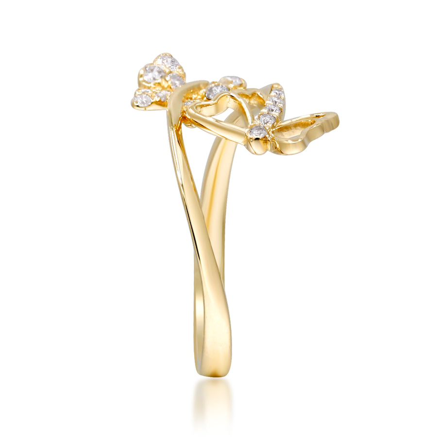 Elizabeth 14K Yellow Gold Round-Cut White Diamond Ring