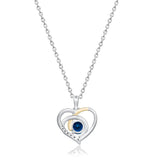 Aurora Heart London Blue Topaz Pendant