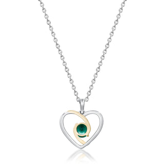 Verde Amour Heart Emerald Pendant