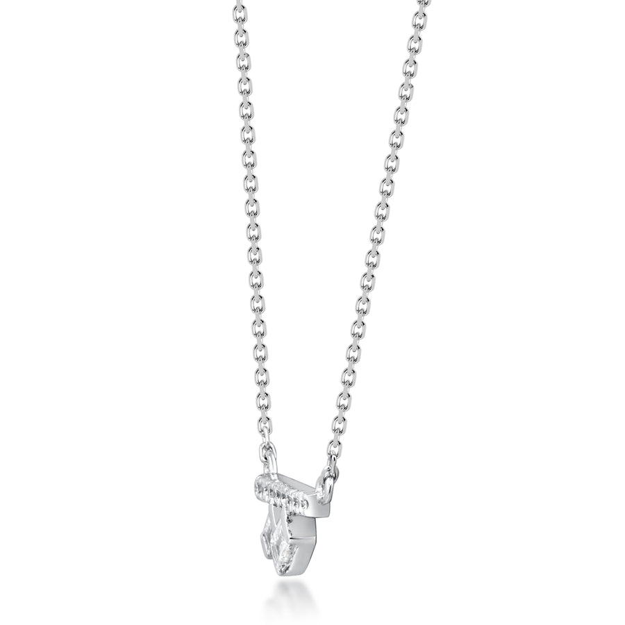 Delilah 14K White Gold Baguette-Cut White Diamond Necklace