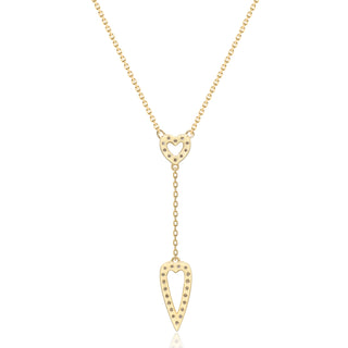 Valerie 18K Yellow Gold Round-Cut White Diamond Necklace