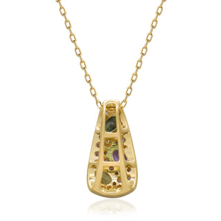 Aleah 14K Yellow Gold Oval-Cut Fancy Sapphire Pendant