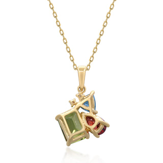 Valerie 14K Yellow Gold Emerald-Cut Peridot Pendant