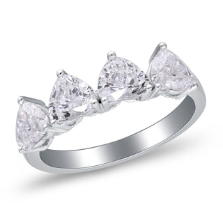 Ruth 14K White Gold Heart-Cut LAB Grown Diamond Rings