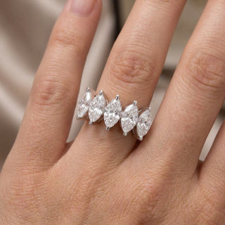 Ruth 14K White Gold Marquise-Cut LAB Grown Diamond Rings