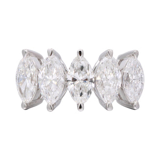 Ruth 14K White Gold Marquise-Cut LAB Grown Diamond Rings