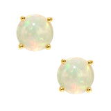 Mya 14K Yellow Gold Round-Cut Opal Earring