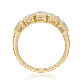 14K Yellow Gold Emerald-Cut LAB Grown Diamond Ring