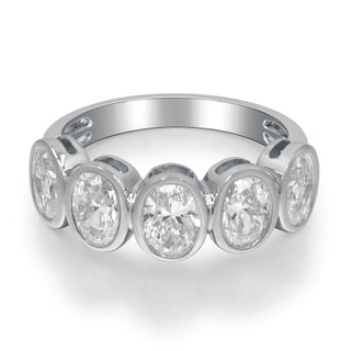 Ruth 14K White Gold Round-Cut LAB Grown Diamond Rings